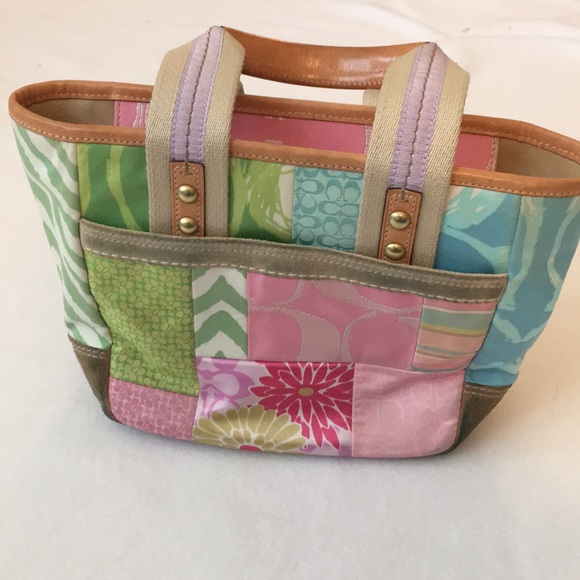 Coach Spring Patchwork Hamptons Tote - Picture 2 of 8
